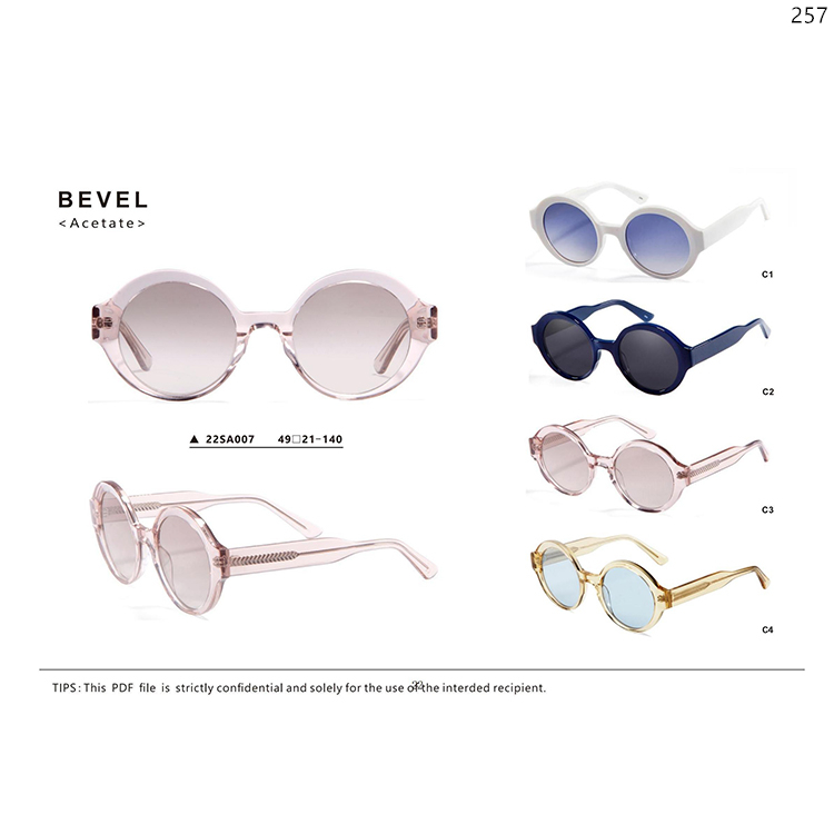 22SA006-010 Hot Fashion Acetate Private Label Sunglasses Gafas with Polarized UV400 Lens (2)