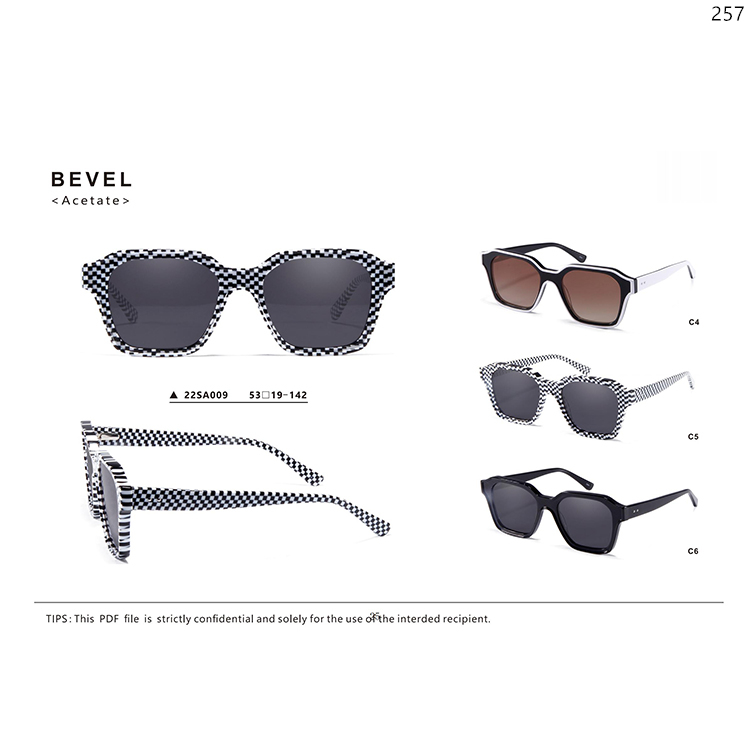 22SA006-010 Hot Fashion Acetate Private Label Sunglasses Gafas with Polarized UV400 Lens (5)