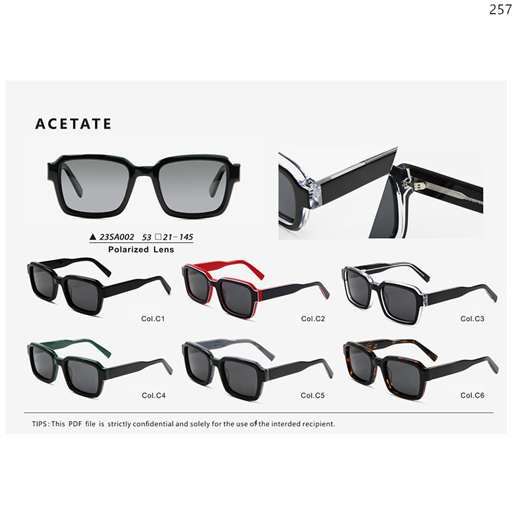 23SA002-22SA032 Acetate Polarized Outdoor Sun Shades Sun Glasses with UV Protection (1)