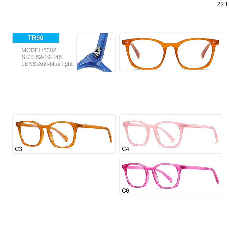 5001-05 Ready Stock Vintage TR90 Anti Blue Light Optical Glasses with Metal Hinge (2)