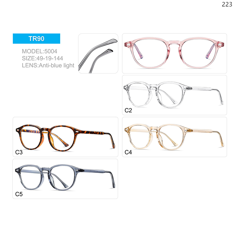 5001-05 Ready Stock Vintage TR90 Anti Blue Light Optical Glasses with Metal Hinge (4)