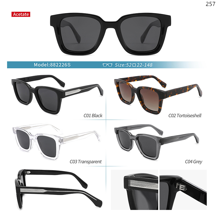 882225S-29S Stylish Polarized Acetate Sunglasses for Long Distance Driving and Outdoor Play (2)