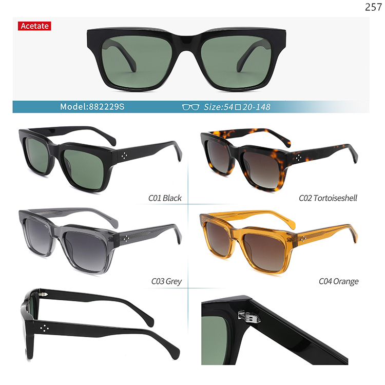 882225S-29S Stylish Polarized Acetate Sunglasses for Long Distance Driving and Outdoor Play (5)