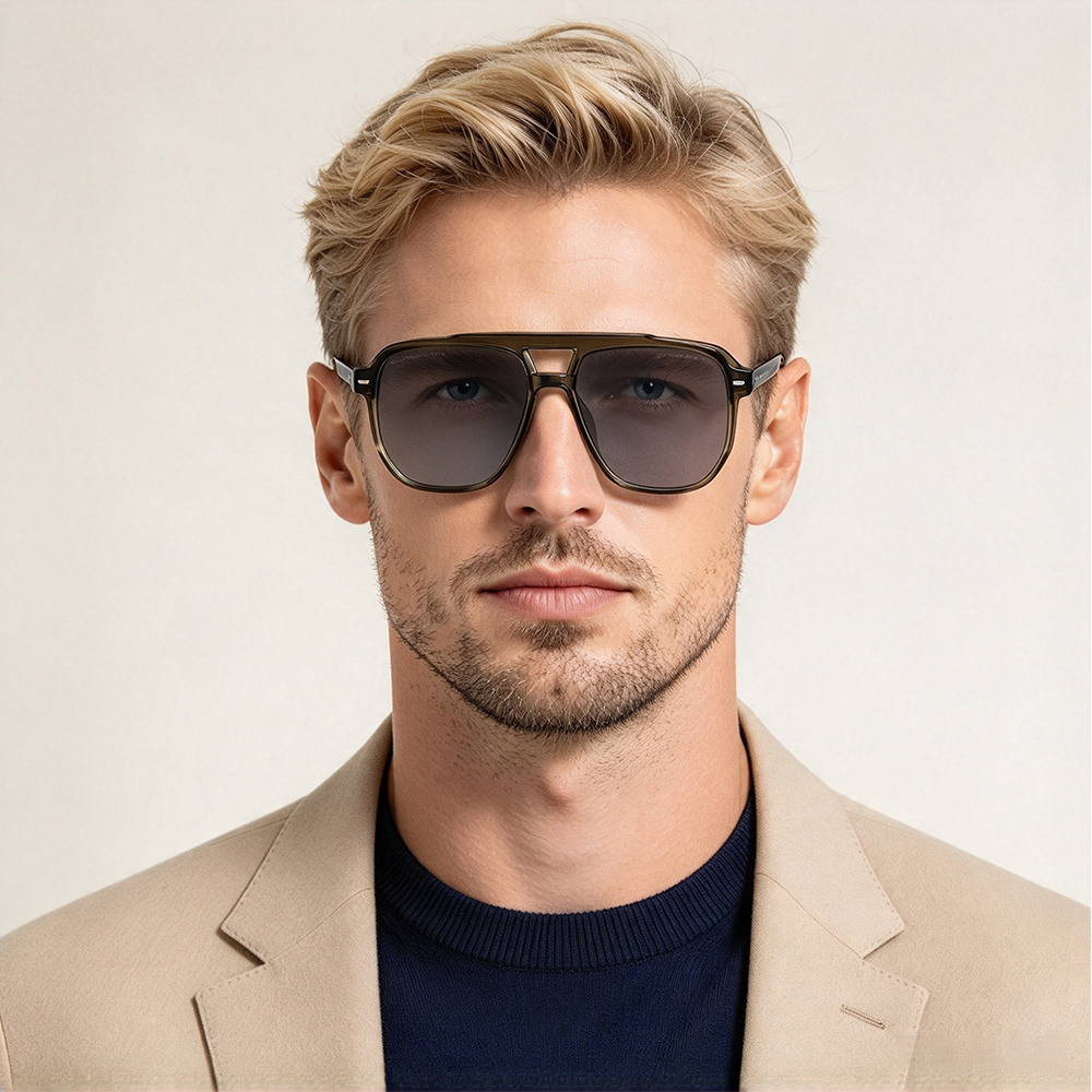 New Double-Bridge Pilot Sunglasses with TR90 & CP Composite Frame Hits Global Sourcing Market