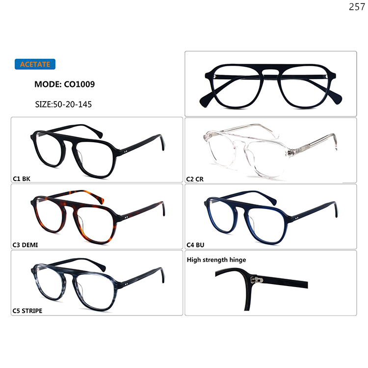 CO1005-09 Hot Trends Goods In Stock Acetate Eyeglasses Glasses Lunettes Optiques (5)