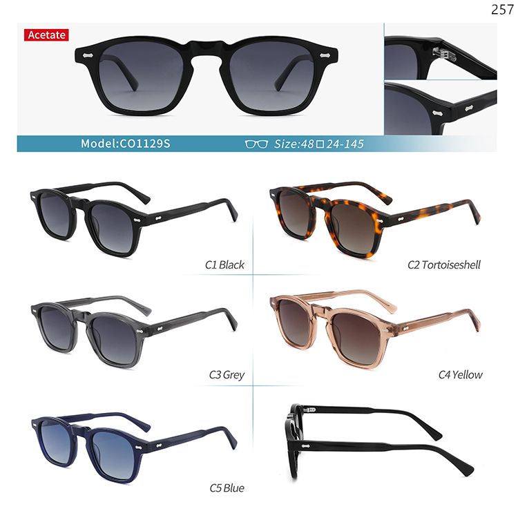 CO1125S-129S Acetate Private Label Sunglasses Outdoor Glasses with Logo Customization (5)