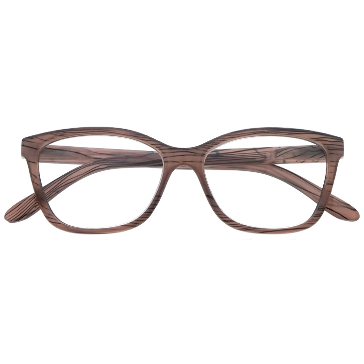 DRP102301 Stripe Pattern Plastic Reading Eyewear Reader with Spring Hinges (3)