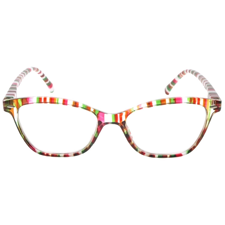 DRP102302 Ladies PC Reading Glasses Gafas de Lectura with Colorful Pattern Frame (6)