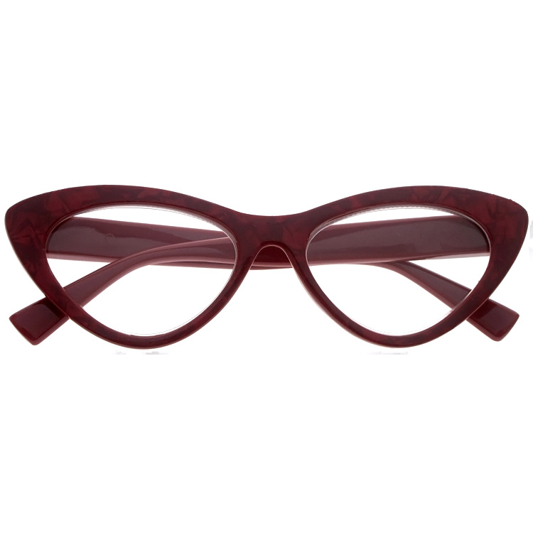 DRP102304 Fashion Red Cateye Reading Glasses Occhiali da Lettura Reading Specs (3)