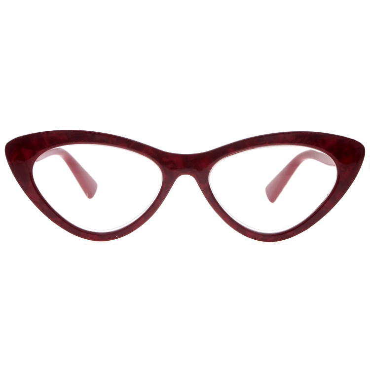 DRP102304 Fashion Red Cateye Reading Glasses Occhiali da Lettura Reading Specs (5)