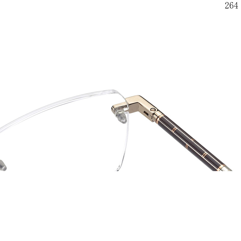 Dachuan Optical 256026 China Supplier New Design Rimless Eyewear Frames with Metal Hinge (5)