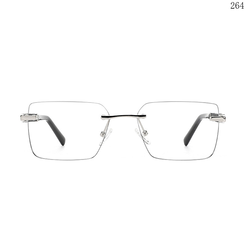 Dachuan Optical 256027 China Supplier New Fashion Rimless Eyewear Frames with Rectangle Frame (2)