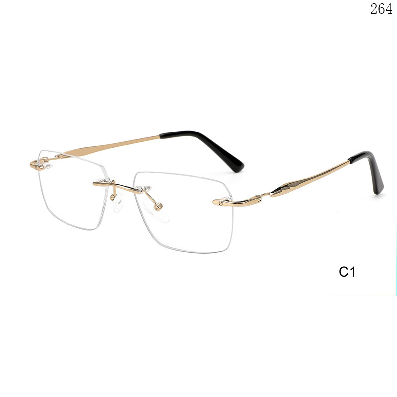 Dachuan Optical 256030 China Supplier High End Rimless Optical Eyewear with Small Orders  (6)