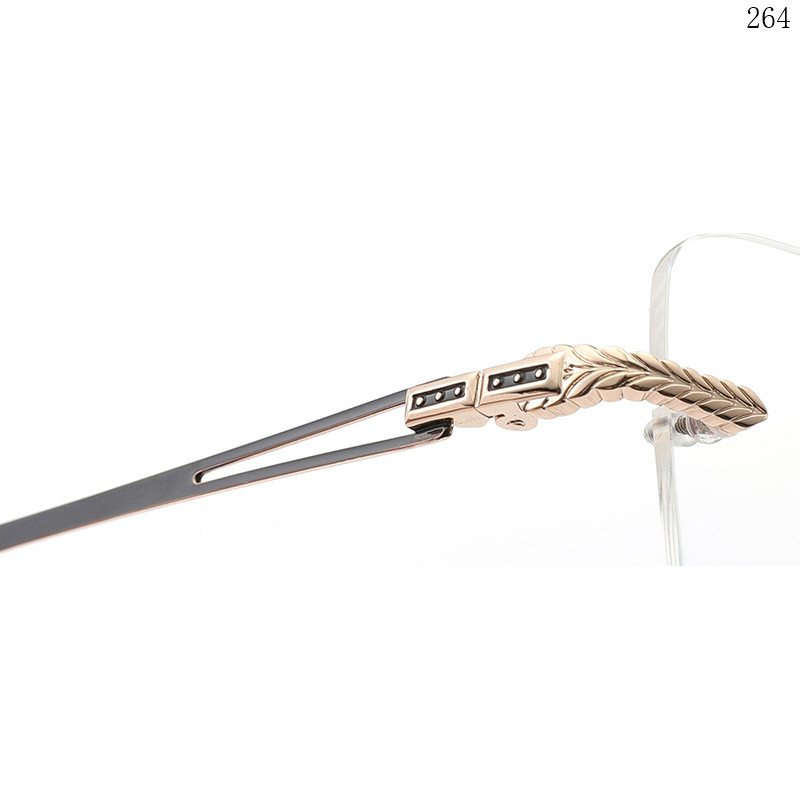 Dachuan Optical 256033 China Supplier Best Selling Rimless Optical Eyewear with Small Frame (4)