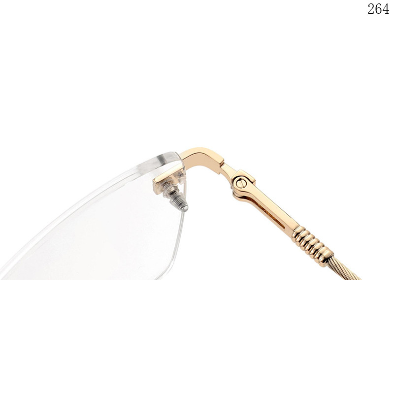 Dachuan Optical 256036 China Supplier Simple Style Rimless Eyeglasses Frames with Unisex Design (6)