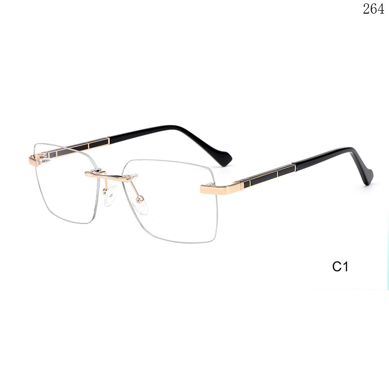 Dachuan Optical 25646 China Supplier High Fashion Rimless Spectacle Frames with Custom Logo  (6)