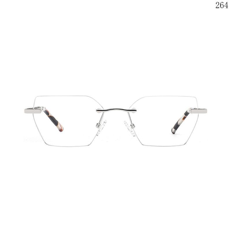 Dachuan Optical 25647 China Supplier Hot Sale Rimless Spectacle Frames with Multiple Colors (2)