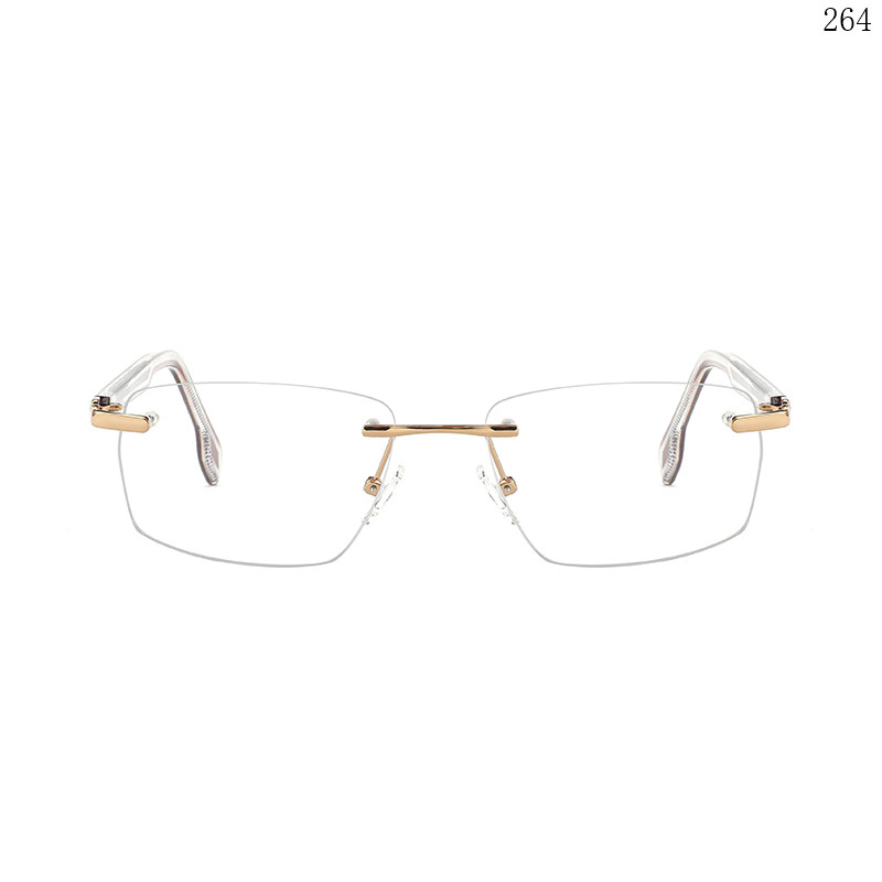 Dachuan Optical 25649 China Supplier Best Selling Rimless Spectacle Frames with Design Your Own (2)