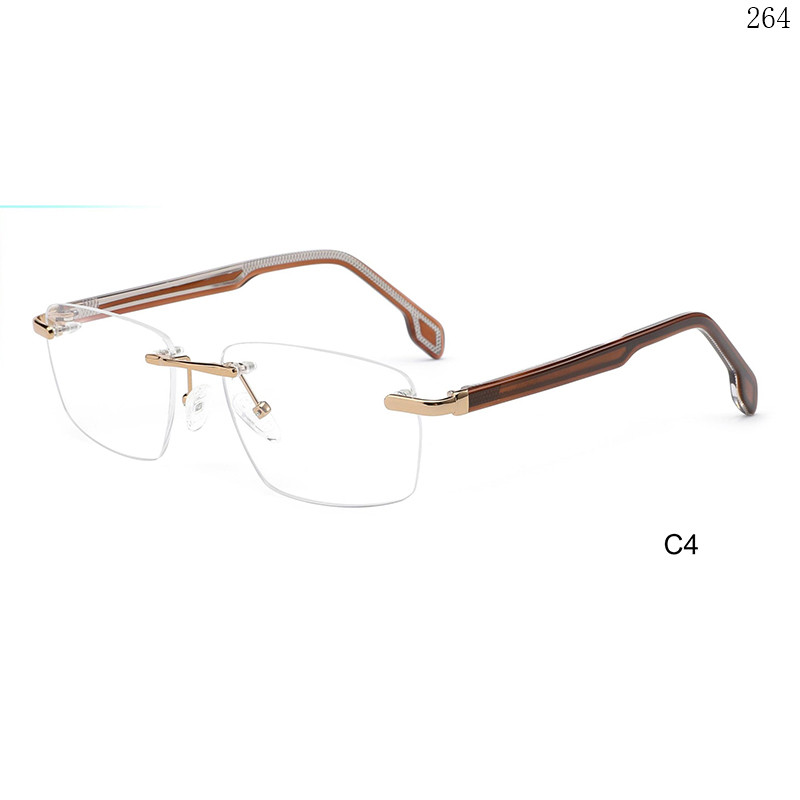 Dachuan Optical 25649 China Supplier Best Selling Rimless Spectacle Frames with Design Your Own (9)