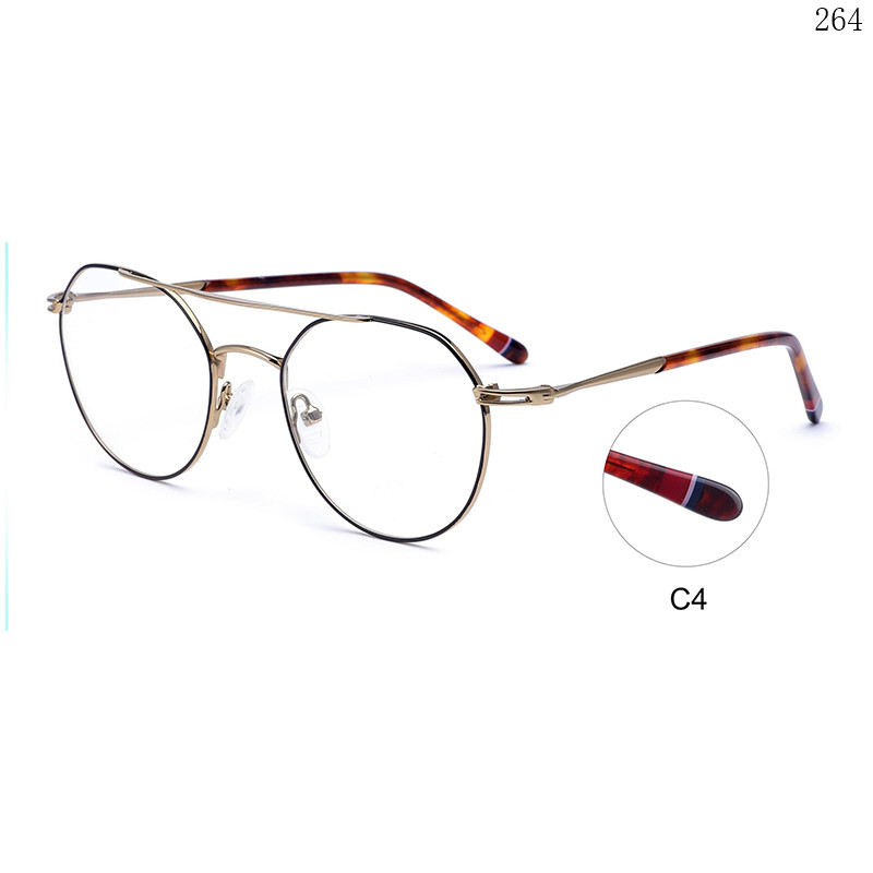 Dachuan Optical 7031A20 China Supplier Fashion Design Metal Optical Frame with Double Bridge (10)