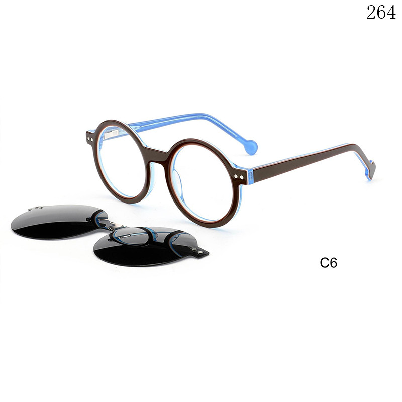 Dachuan Optical BC2203 China Supplier New Arrive Children Clip On Spectacle Frames with Pattern Color (13)