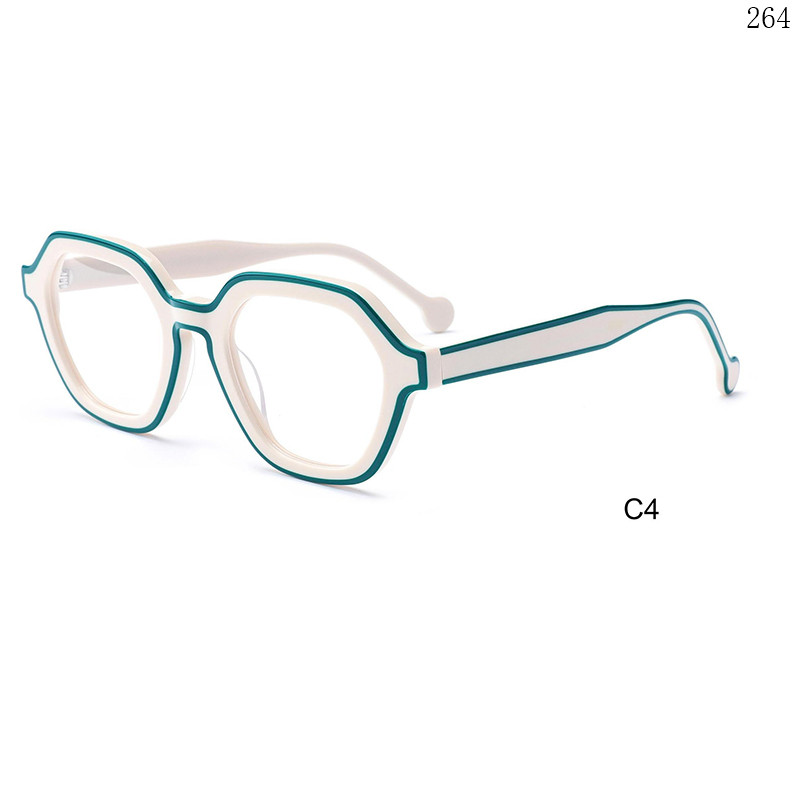 Dachuan Optical CH3214 China Supplier Brand New Acetate Optical Glasses with Shaped Design (10)