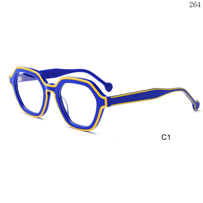 Dachuan Optical CH3214 China Supplier Brand New Acetate Optical Glasses with Shaped Design (7)