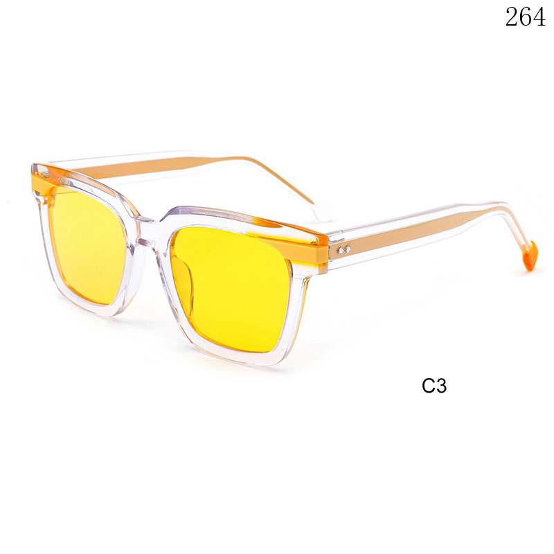 Dachuan Optical CH3219 China Supplier Retro Thick Frame Acetate Sunglasses Sun Shades (8)