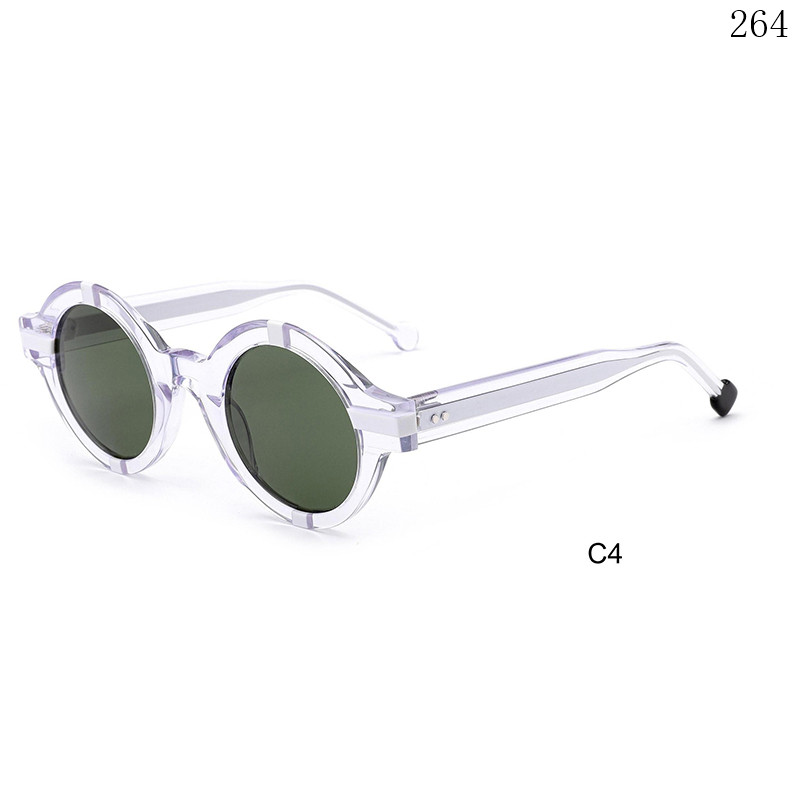 Dachuan Optical CH3220 China Supplier New Splicing Acetate Sunglasses Sun Shades with Round Frame (9)