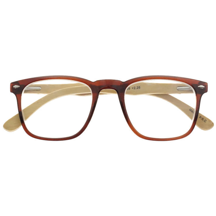 Dachuan Optical DRP131072 China Wholesale New Trendy Real Wood Legs Reading Glasses with Front Paint Frame (4)