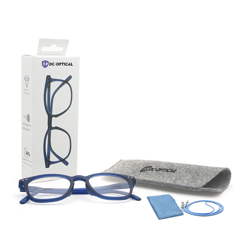 Dachuan Optical DRP322026 China Supplier Double Colors Gradient Plastic Reading Glasses with Retro Frame (1)