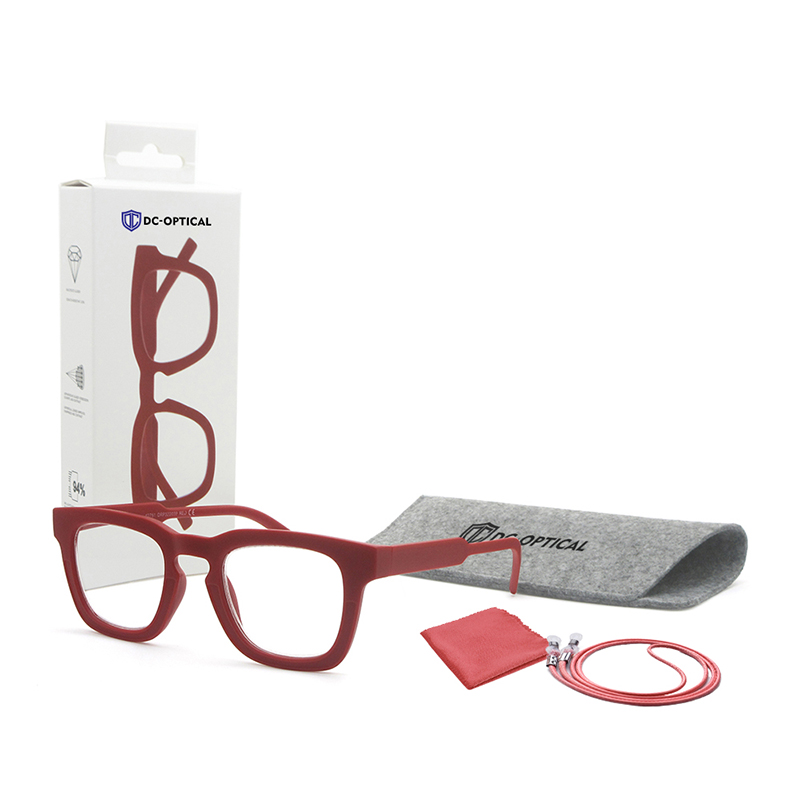 Dachuan Optical DRP322039 China Supplier Trendy Reading Glasses With Double Color Patterns (4)