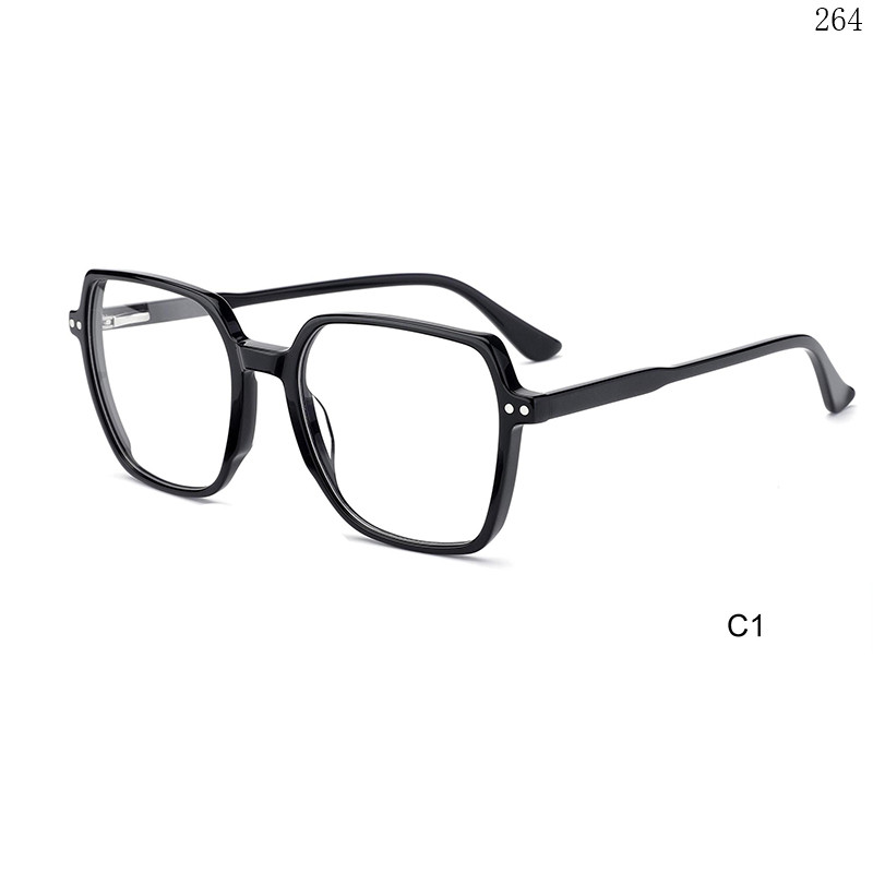 Dachuan Optical F3009 China Supplier Stylish Oversized Acetate Optical Eyewear with Packaging Custom (4)