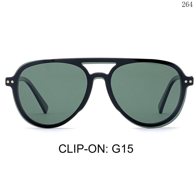 Dachuan Optical F3010 China Supplier Aviator Style Acetate Clip On Sunglasses with Custom Logo (5)