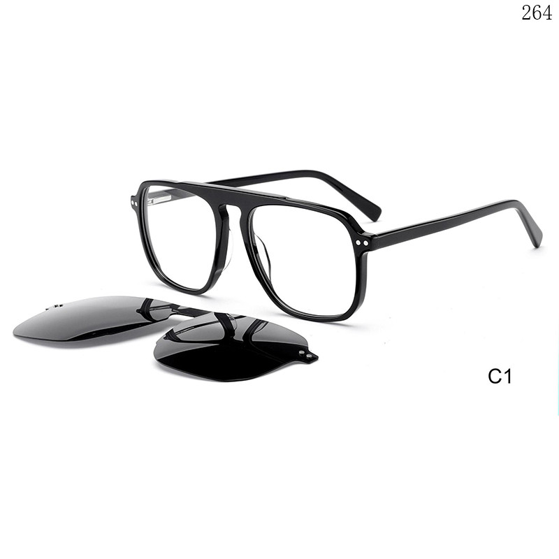 Dachuan Optical F3012 China Supplier Vintage Fashion Acetate Clip On Eyeglass Frames with Logo Custom (7)