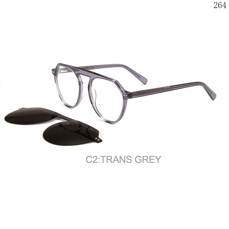 Dachuan Optical F3027 China Supplier Fashion Design Acetate Clip On Eyeglasses with Flat Top Frame (8)