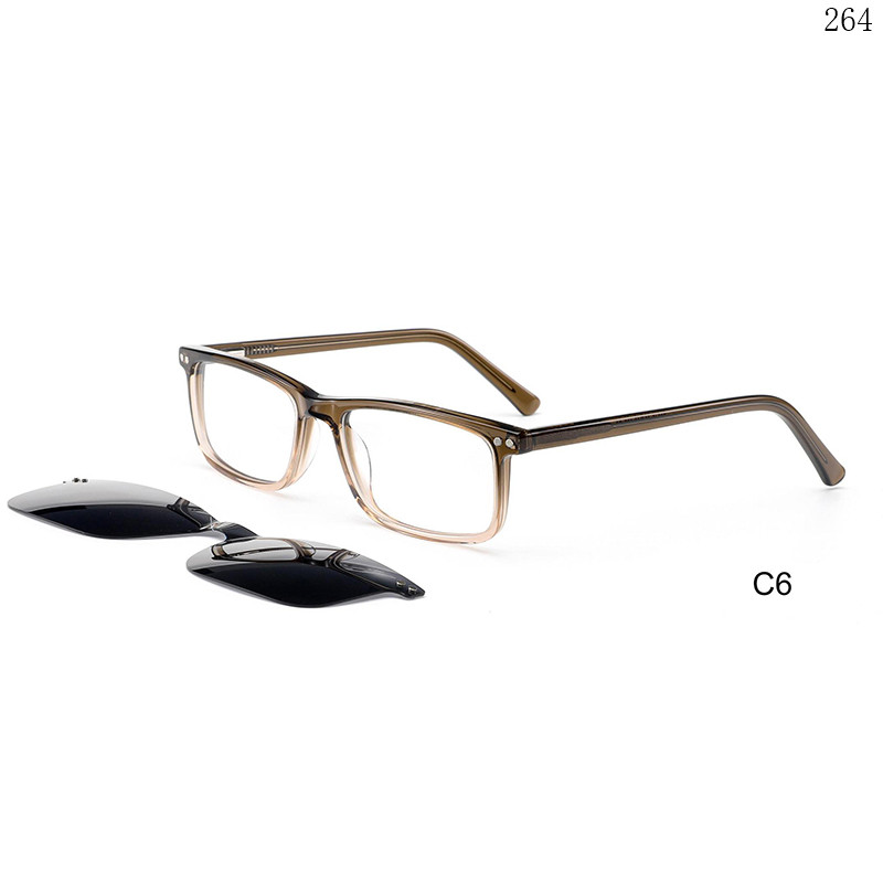 Dachuan Optical F3040 China Supplier Unisex Classic Acetate Clip On Eyeglass Frames with Small Frame (12)