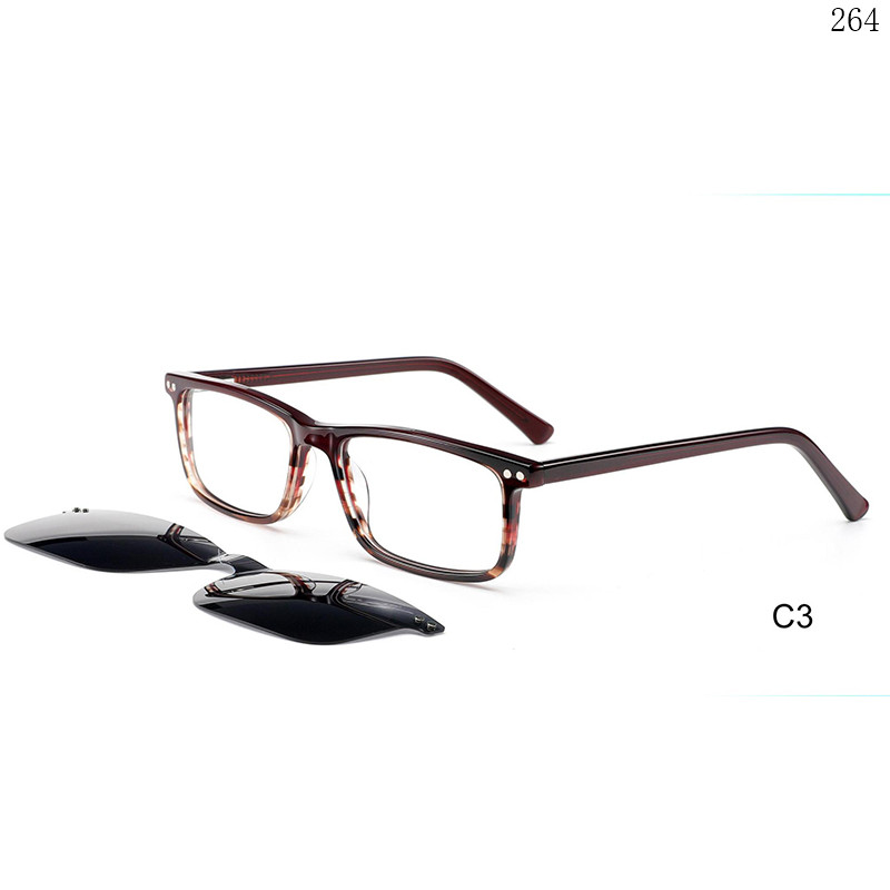 Dachuan Optical F3040 China Supplier Unisex Classic Acetate Clip On Eyeglass Frames with Small Frame (9)