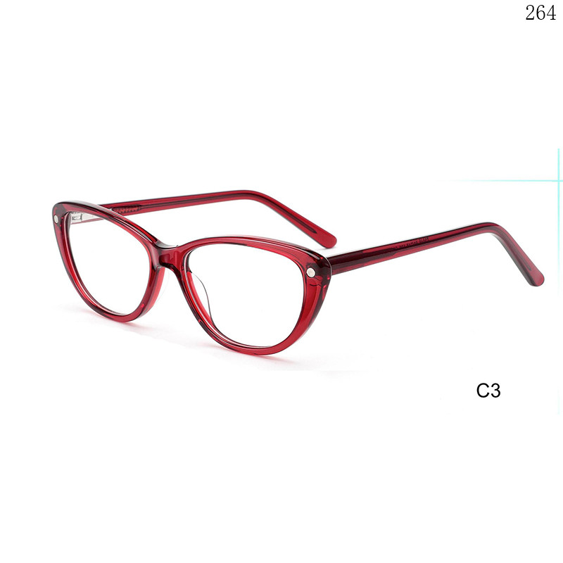 Dachuan Optical F3045 China Supplier Trendy Style Acetate Spectacle Frames Eyeglass with Cateye Frame (5)