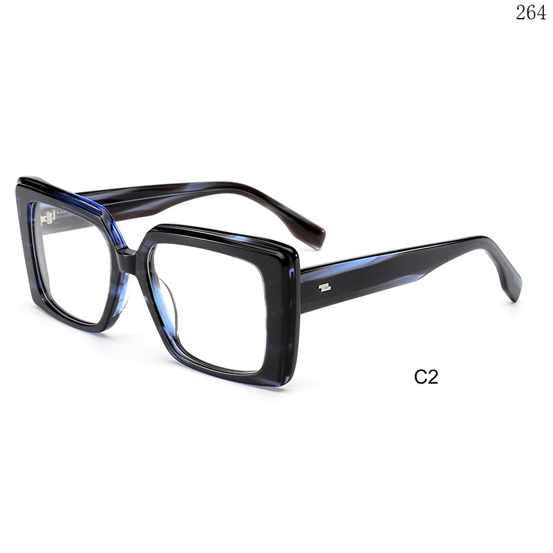 Dachuan Optical H2833 China Supplier Vintage Style Acetate Eyeglass Frames Lentes with Metal Hinges  (7)