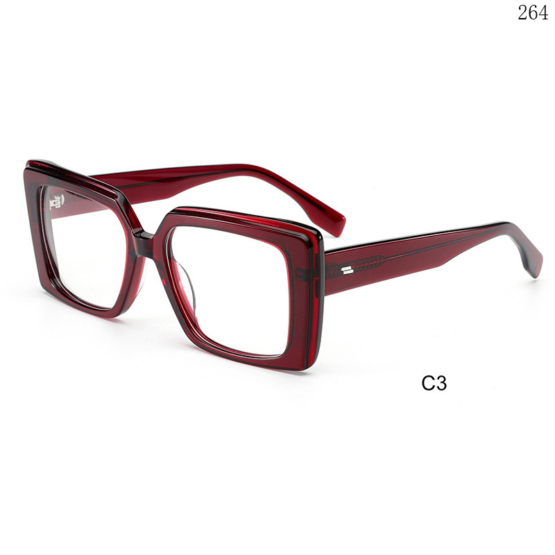 Dachuan Optical H2833 China Supplier Vintage Style Acetate Eyeglass Frames Lentes with Metal Hinges  (8)