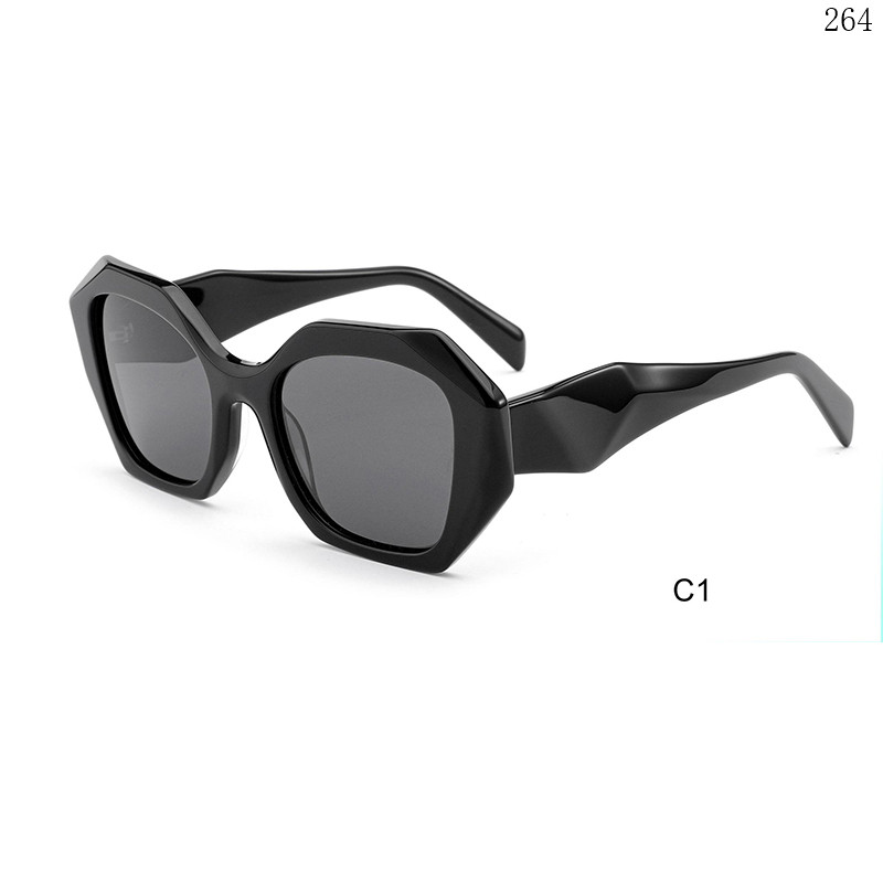 Dachuan Optical HS2818 China Supplier Fashion Trendy Acetate Sunglasses Gafas De Sol with Metal Hinges (6)