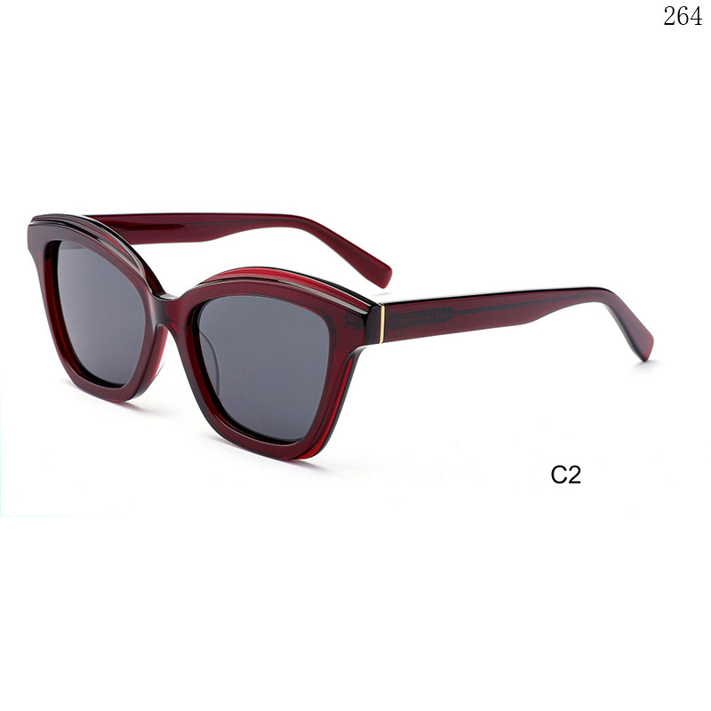 Dachuan Optical HS2823 China Supplier Fashionable Acetate Occhiali da sole Sun Shades with Oversized Frame (7)