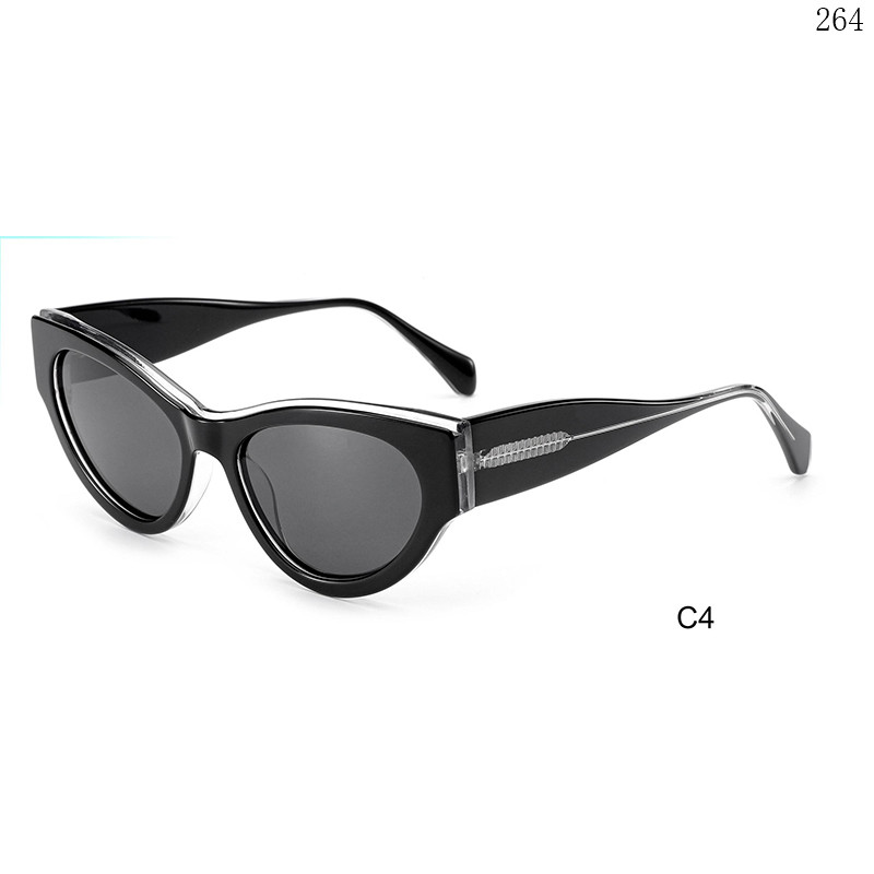 Dachuan Optical HS2831 China Supplier Trendy Cateye Acetate Sunglasses Sun Shades with Custom Logo (10)