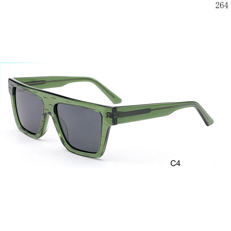 Dachuan Optical HS2839 China Supplier High Quality Acetate Gafas De Sol Shades with Flat Top Frame (9)