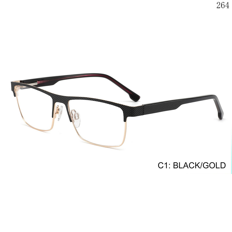 Dachuan Optical M5005A22 China Supplier New Arrive Metal Eyewear Frames with Browline Frame (7)