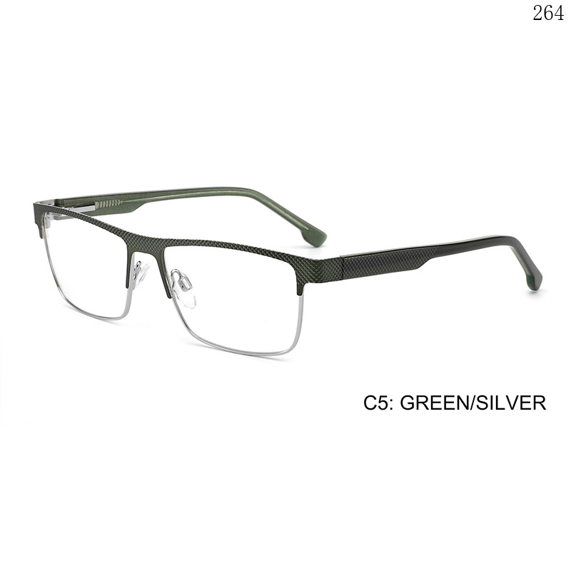 Dachuan Optical M5005A22 China Supplier New Arrive Metal Eyewear Frames with Browline Frame (8)