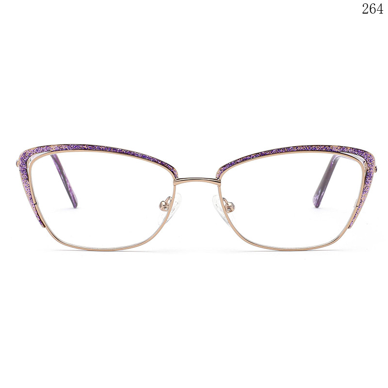 Dachuan Optical RP9003 China Supplier Women Design Metal Eyewear Frames with Cateye Frame (2)