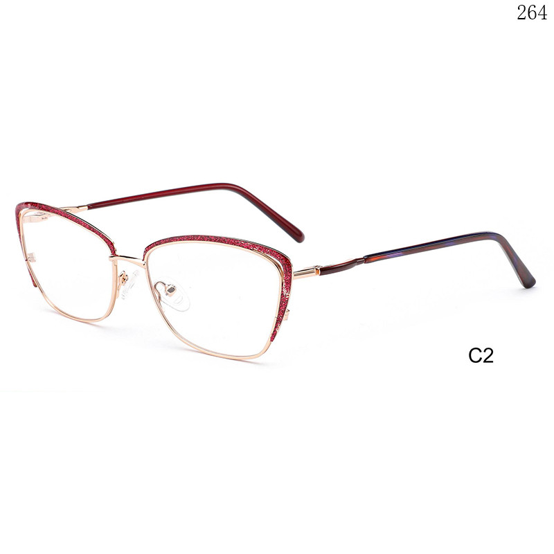 Dachuan Optical RP9003 China Supplier Women Design Metal Eyewear Frames with Cateye Frame (8)