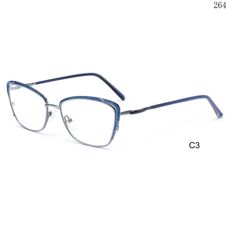 Dachuan Optical RP9003 China Supplier Women Design Metal Eyewear Frames with Cateye Frame (9)